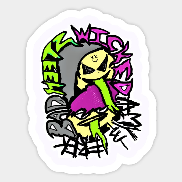 BAD AMY & EREK ROSE ''BAD MEETZ WICKED'' Sticker by KVLI3N